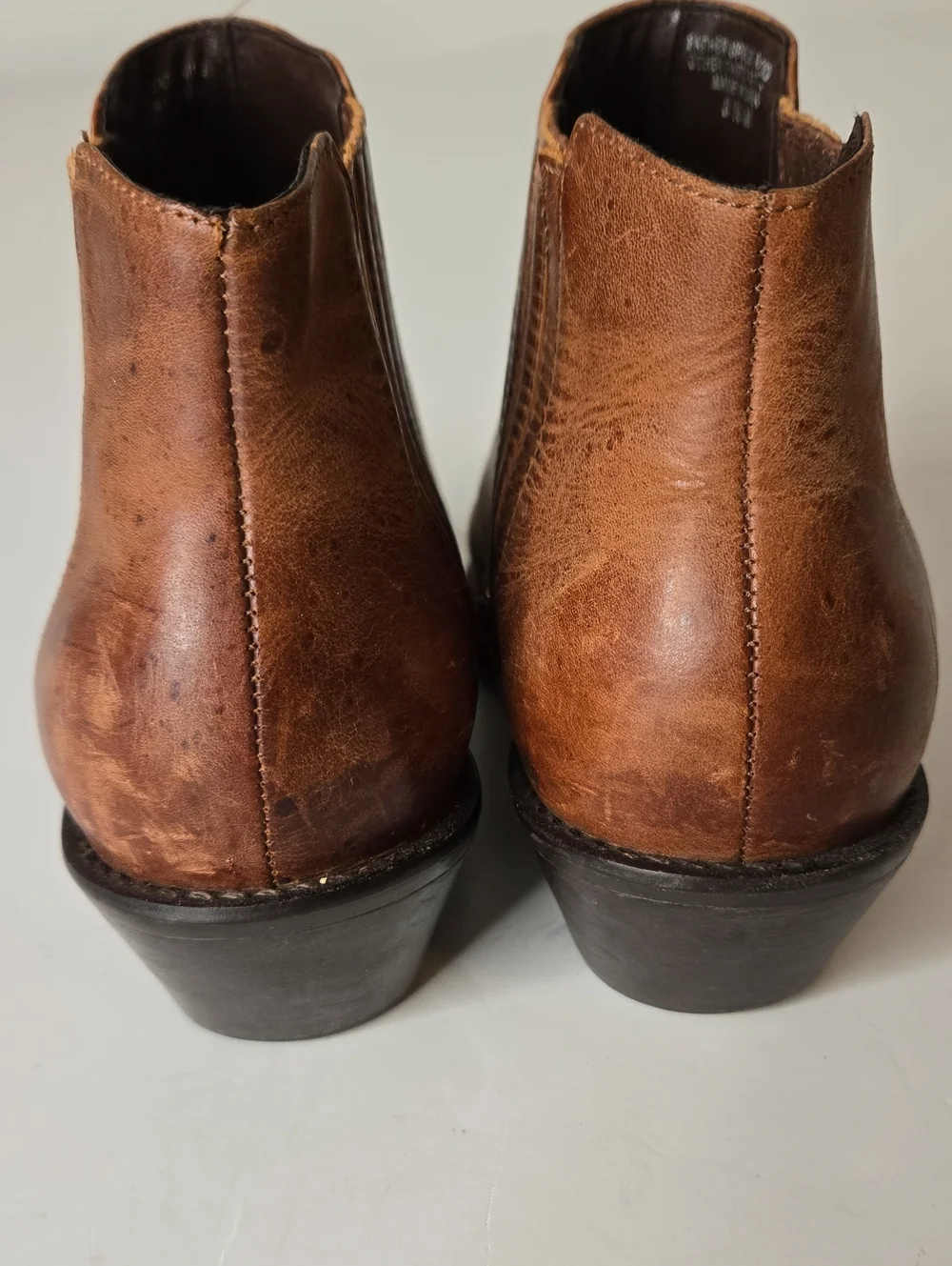 MATISSE Brown Leather Western Cowboy Ankle Boots Size 8.5